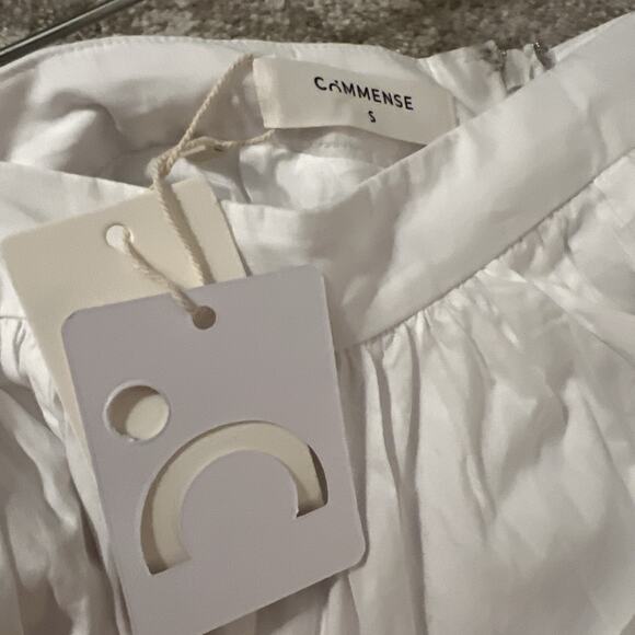 Nwt Commense Women's Linen Blend Long White Skirt Size Small - Picture 8 of 13